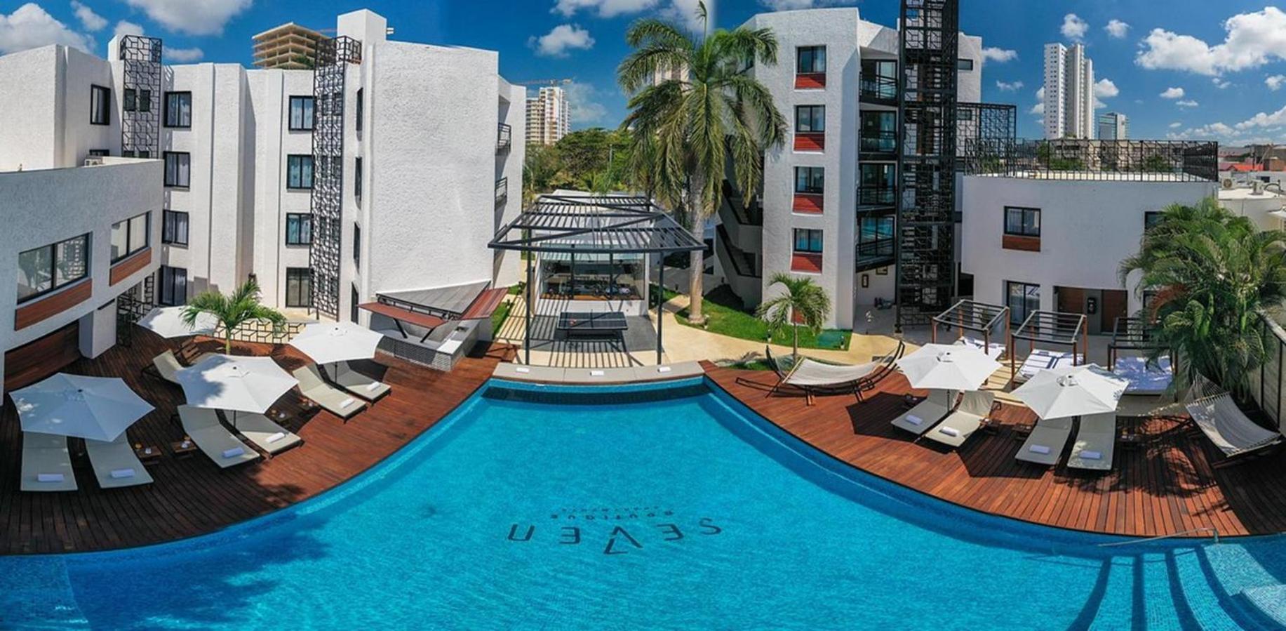 Seven Boutique Apartments Cancún Extérieur photo